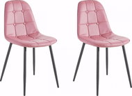 Danish Style Jídelní židle Titte (SET 4 ks), růžová - Jídelní židle