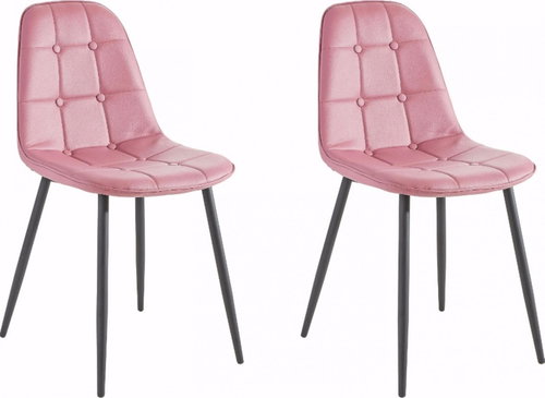Danish Style Jídelní židle Titte (SET 4 ks), růžová - Jídelní židle - Main image