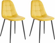 Danish Style Jídelní židle Titte (SET 4 ks), žlutá - Jídelní židle