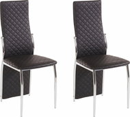 Danish Style Jídelní židle Willi (SET 2 ks), černá - Jídelní židle