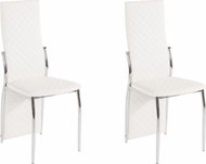 Danish Style Jídelní židle Willi (SET 2 ks), bílá - Jídelní židle