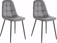 Danish Style Jídelní židle Toel (SET 2 ks), šedá - Jídelní židle