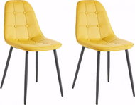 Danish Style Jídelní židle Toel (SET 2 ks), žlutá - Jídelní židle