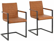 Danish Style Jídelní židle Sande (SET 2 ks), koňaková - Jídelní židle