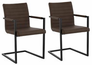 Danish Style Jídelní židle Sande (SET 2 ks), hnědá - Jídelní židle