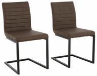 Danish Style Jídelní židle Soe (SET 2 ks), hnědá - Jídelní židle