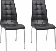 Danish Style Jídelní židle Anina (SET 2 ks), černá - Jídelní židle