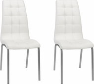Danish Style Jídelní židle Anina (SET 2 ks), bílá - Jídelní židle