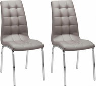 Danish Style Jídelní židle Anina (SET 2 ks), cappuccino - Jídelní židle