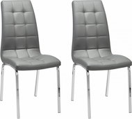 Danish Style Jídelní židle Anina (SET 2 ks), šedá - Jídelní židle