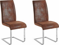Danish Style Jídelní židle Mant (SET 2 ks), hnědá  - Jídelní židle