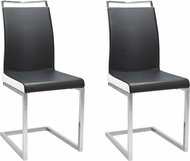 Danish Style Jídelní židle Star (SET 2 ks), černá - Jídelní židle