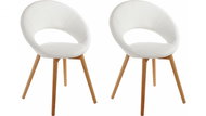 Danish Style Jídelní židle Oregi (SET 2 ks), bílá - Jídelní židle