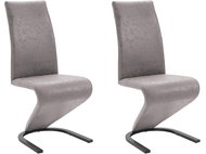 Danish Style Jídelní židle Zapi (SET 2 ks), světle šedá - Jídelní židle
