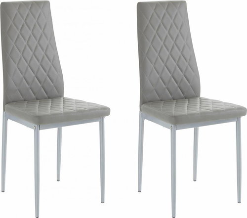 Danish Style Jídelní židle Barat (SET 2 ks), šedá - Jídelní židle - Main image