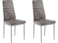 Danish Style Jídelní židle Kiki (SET 2 ks), světle šedá - Jídelní židle