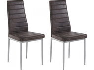 Danish Style Jídelní židle Kiki (SET 2 ks), antracitová - Jídelní židle