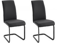 Danish Style Jídelní židle Hakan (SET2 ks), černá - Jídelní židle