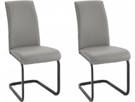 Danish Style Jídelní židle Hakan (SET 2 ks), šedá - Jídelní židle