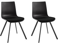Danish Style Jídelní židle Lalan (SET 2 ks), černá - Jídelní židle