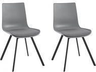 Danish Style Jídelní židle Lalan (SET2 ks), šedá - Jídelní židle