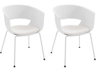 Danish Style Jídelní židle Hero (SET 2 ks), bílá - Jídelní židle