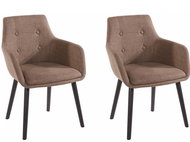 Danish Style Jídelní židle Buck (SET 2 ks), cappuccino - Jídelní židle