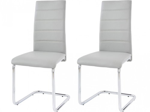 Danish Style Jídelní židle Aber (SET 2 ks), světle šedá - Jídelní židle - Main image