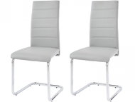 Danish Style Jídelní židle Aber (SET 4 ks), světle šedá - Jídelní židle