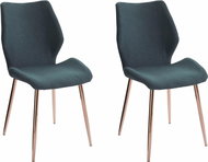 Danish Style Jídelní židle Stor (SET 2 ks), zelená - Jídelní židle