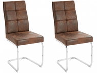 Danish Style Jídelní židle Lagun (SET 2 ks), hnědá - Jídelní židle