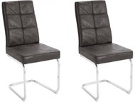 Danish Style Jídelní židle Lagun (SET 2 ks), antracitová - Jídelní židle