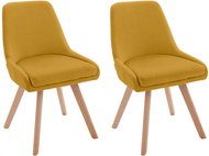 Danish Style Jídelní židle Rafal (SET 2 ks), hořčicová - Jídelní židle