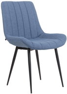 BHM Germany Jídelní židle Everett, textil, modrá - Jídelní židle