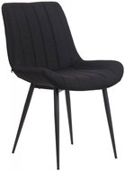 BHM Germany Jídelní židle Everett, textil, černá - Jídelní židle