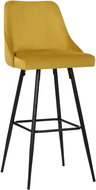 BHM Germany Barová židle Portree, samet, žlutá - Barová židle