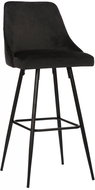 BHM Germany Barová židle Portree, samet, černá - Barová židle