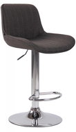 BHM Germany Barová židle Lentini, textil, chrom / tmavě šedá - Barová židle