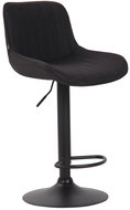 BHM Germany Barová židle Lentini, textil, černá / černá - Barová židle