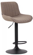 BHM Germany Barová židle Lentini, textil, černá / taupe - Barová židle