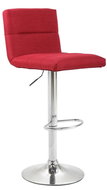 BHM Germany Barová židle Limerick, textil, chrom / červená - Barová židle