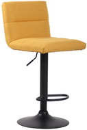 BHM Germany Barová židle Limerick, textil, černá / žlutá - Barová židle