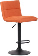 BHM Germany Barová židle Limerick, textil, černá / oranžová - Barová židle