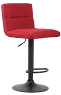 BHM Germany Barová židle Limerick, textil, černá / červená - Barová židle