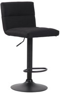 BHM Germany Barová židle Limerick, textil, černá / černá - Barová židle