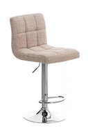 BHM Germany Barová židle Peru, textil, krémová - Barová židle