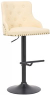 BHM Germany Barová židle Werne, syntetická kůže, krémová - Barová židle