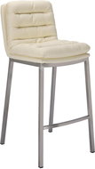 BHM Germany Barová židle Dundalk, ocel / krémová - Barová židle