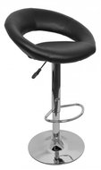 Brüxxi Barová židle Ferdal, syntetická kůže, černá - Barová židle