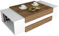 Dalenor Konferenční stolek Nora, 110 cm, bílá / dub - Konferenční stolek